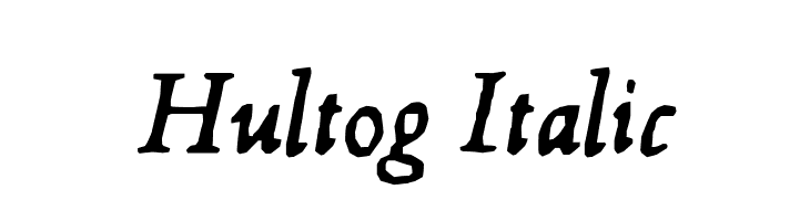 Hultog Italic Font