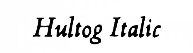 Hultog Italic  baixar fontes gratis