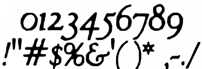 Hultog Italic Font OTHER CHARS