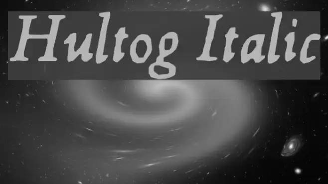Hultog Italic Font examples
