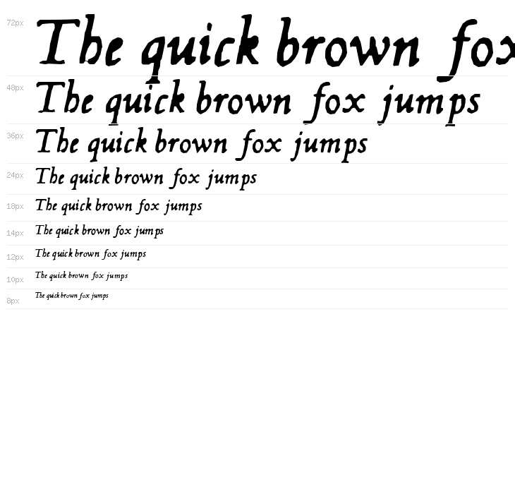 Hultog Italic Waterfall