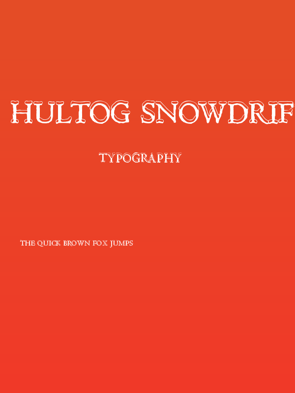 Hultog Snowdrift Poster
