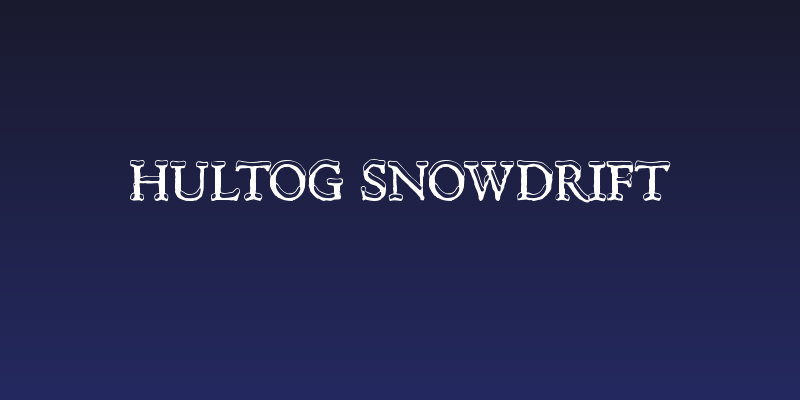Hultog Snowdrift Social Header