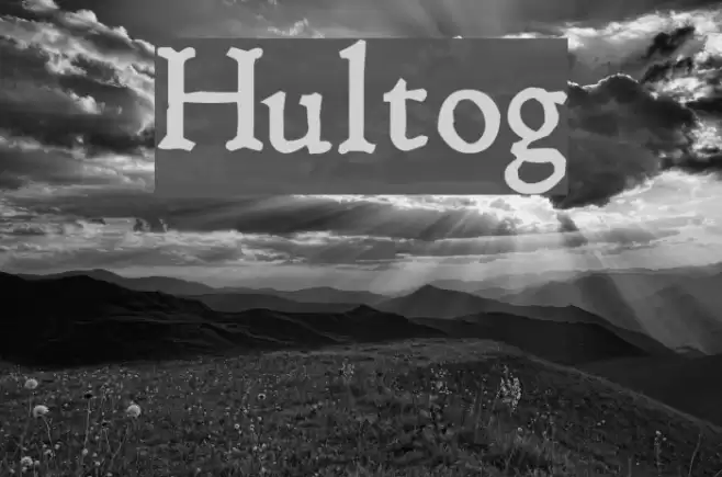 Hultog Font examples