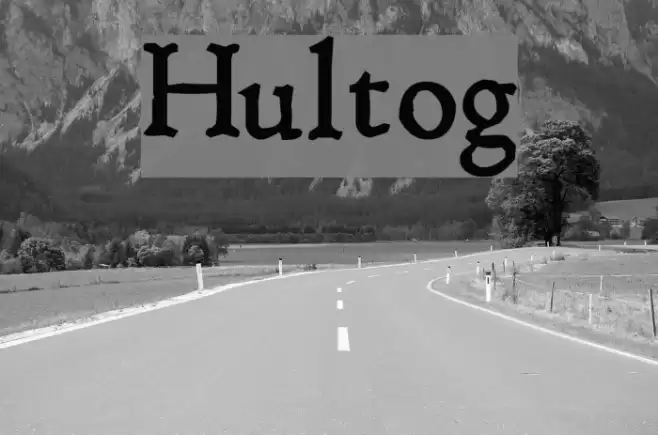 Hultog Font examples