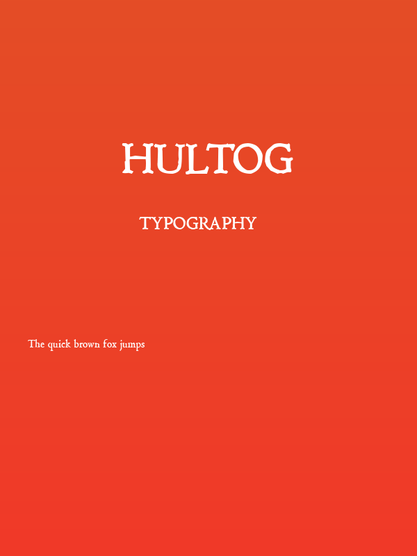 Hultog Poster