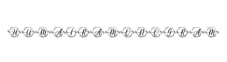 Humaira Monogram  Free Fonts Download