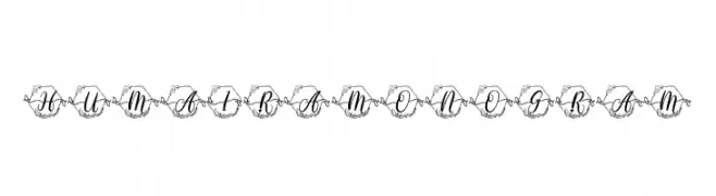 Humaira Monogram  Frei Schriftart Herunterladen
