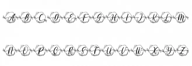 Humaira Monogram 字体 大写