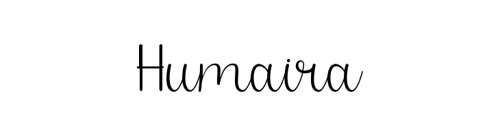 Humaira  font caratteri gratis
