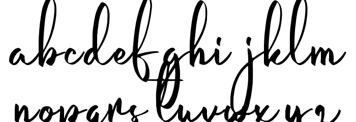 HumairaDemo Font LOWERCASE