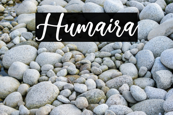 Humaira Font examples