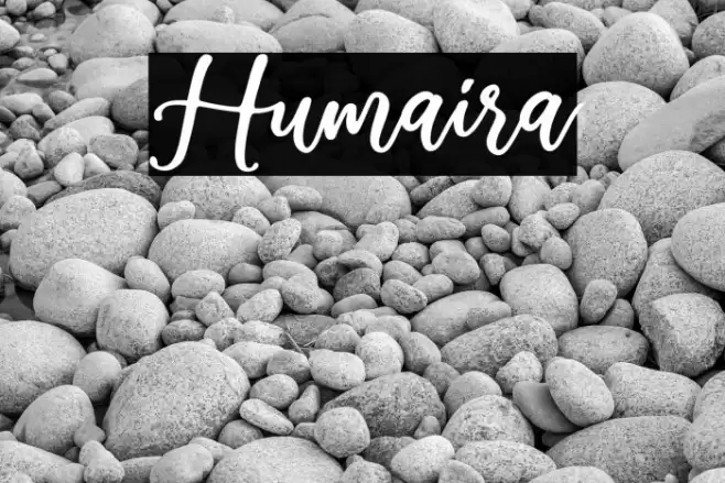 Humaira फ़ॉन्ट examples