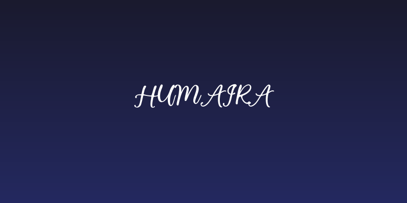 Humaira Social Header