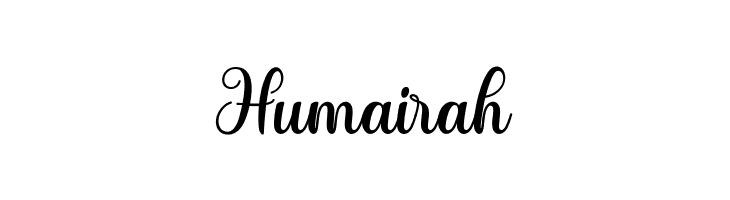 Humairah  Descarca Fonturi Gratis