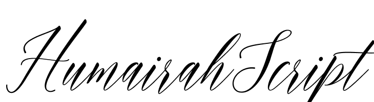 HumairahScript  baixar fontes gratis