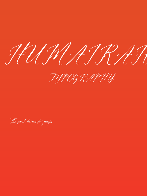 HumairahScript Poster