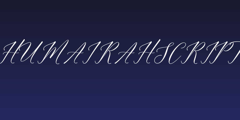 HumairahScript Social Header