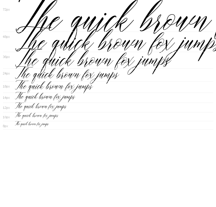 HumairahScript Waterfall