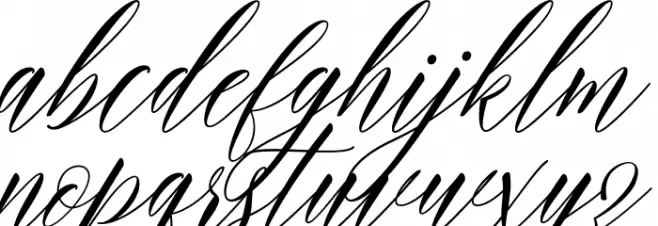 HumairahScript フォント 小文字