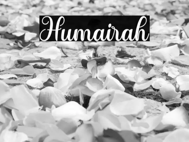 Humairah Font examples
