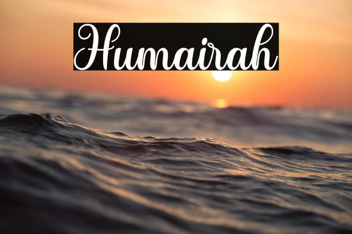 Humairah Example 2
