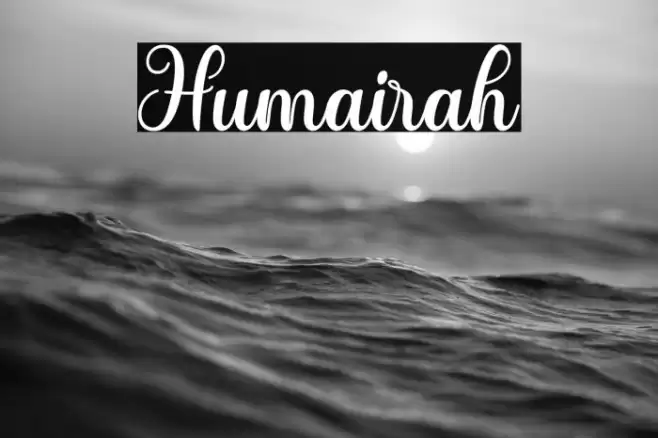 Humairah Font examples
