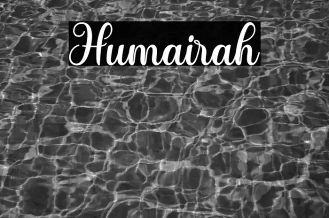 Humairah Font examples