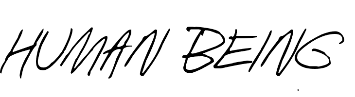Human Being Font