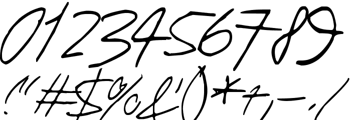 Human Being Font OTHER CHARS