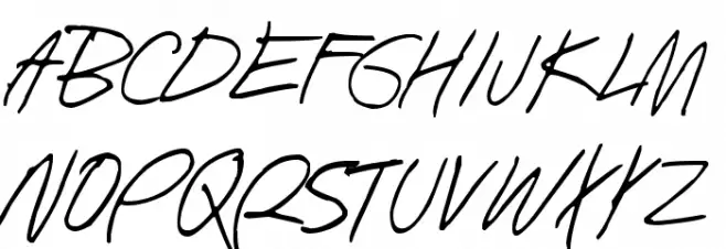 Human Being Шрифта ВЕРХНИЙ