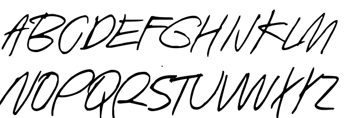 Human Being Font LOWERCASE