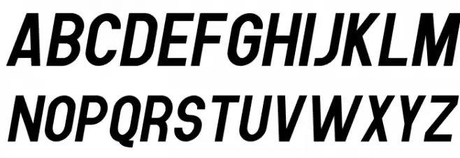 Human Bold Italic Caratteri MINUSCOLO