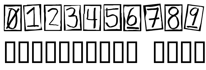 Human Brown Eye Font OTHER CHARS