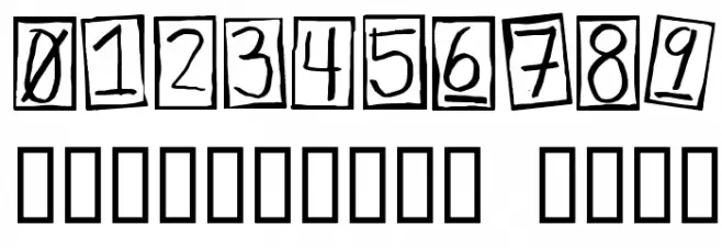 Human Brown Eye Font OTHER CHARS