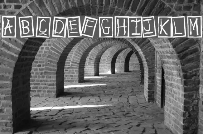 Human Brown Eye Font examples