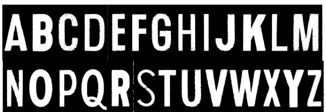 Human Error Dark フォント 小文字