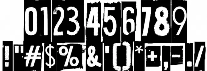 Human Error Flag Font OTHER CHARS