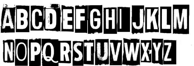 Human Error Flag Schriftart Groß