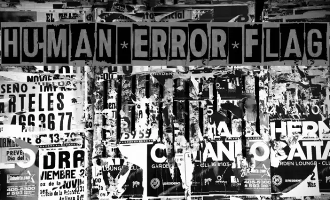 Human Error Flag Font examples