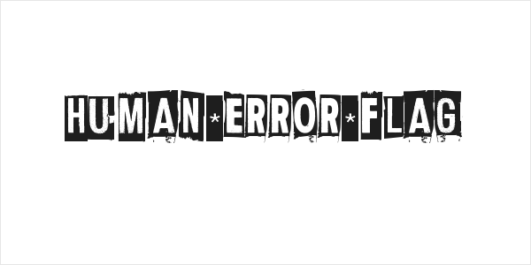 Human Error Flag Logo