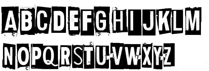 Human Error Flag Font LOWERCASE
