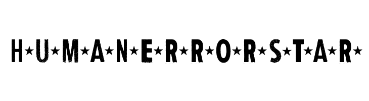 Human Error Star  免费字体下载