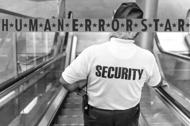 Human Error Star Font examples