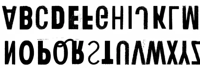 Human Error Upside Down Шрифта строчной