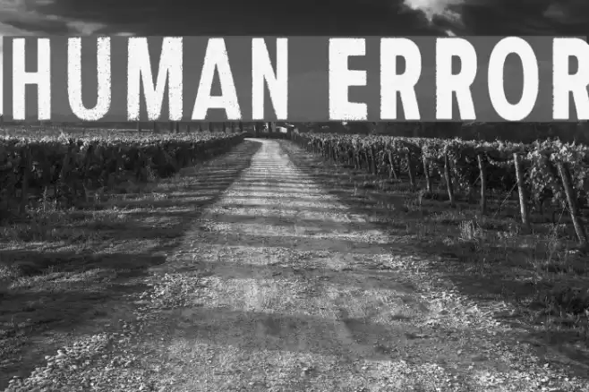Human Error Font examples