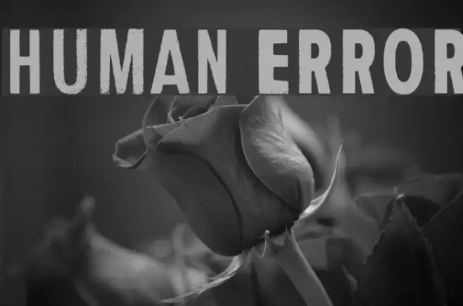 Human Error Font examples