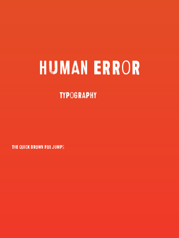 Human Error Poster