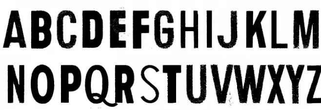 Human Error Schriftart Kleinbuchstaben