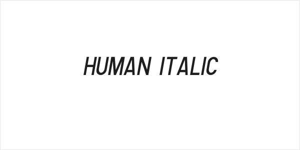 Human Italic Logo